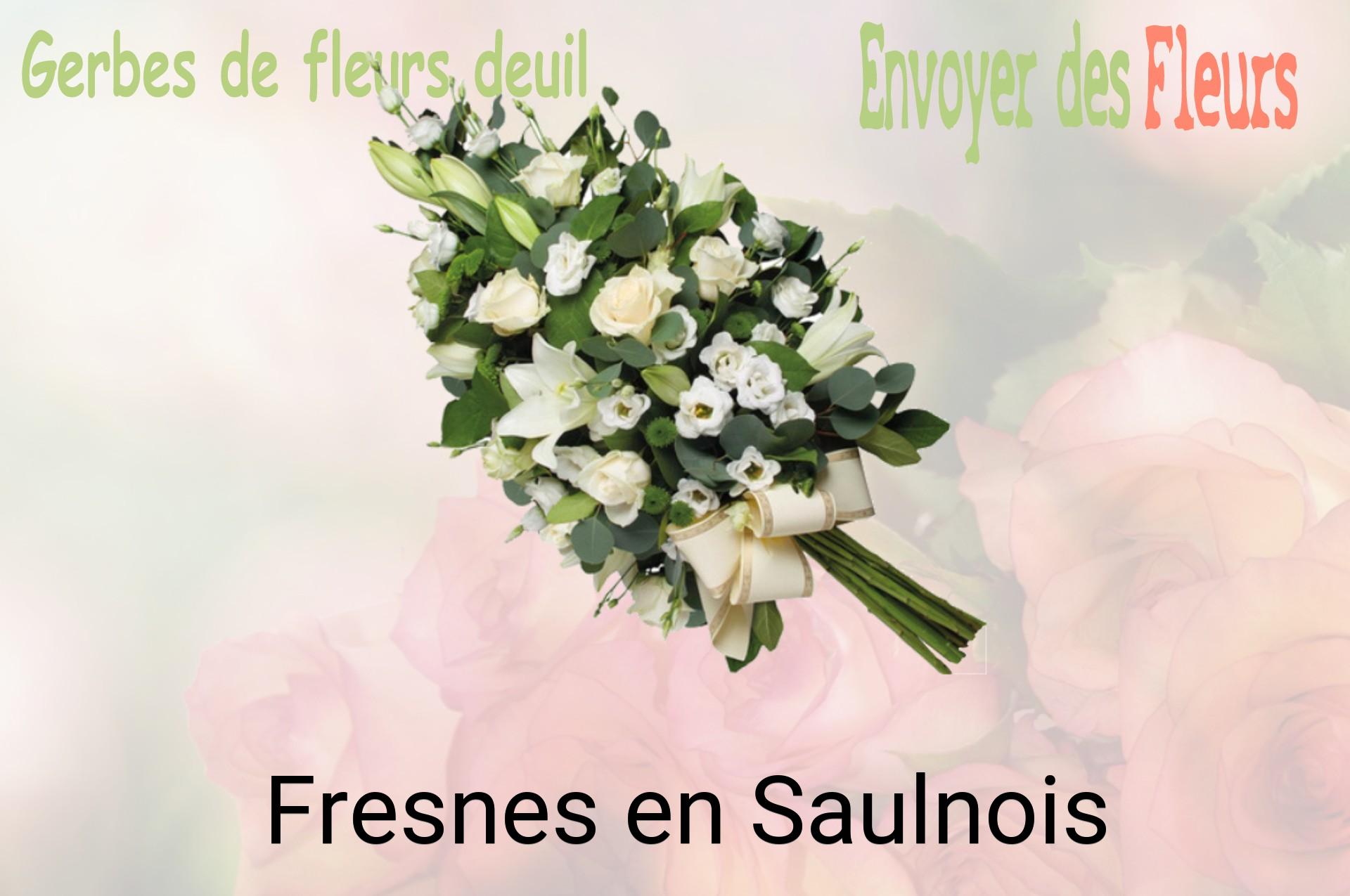 Gerbe de fleurs de deuil livrée à Fresnes-en-Saulnois